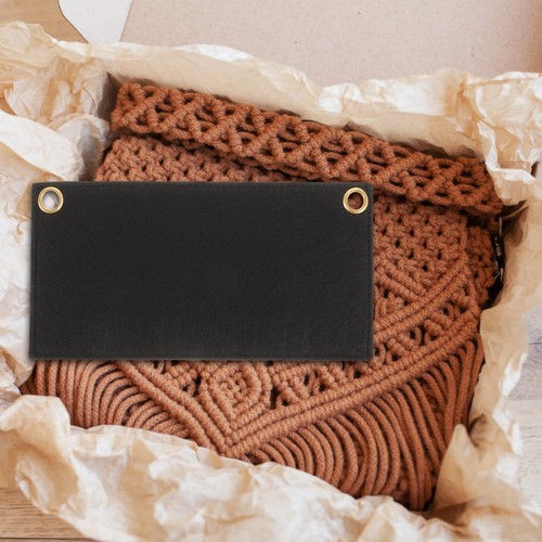 Black felt purse organizer - felt,