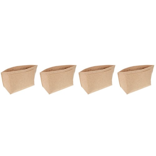 Beige felt bag - felt,