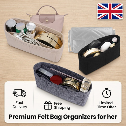 Felt bag organizer insert - bag, for